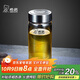 希諾玻璃杯單層加厚大容量家用辦公泡茶杯子男車(chē)載水杯XN-6016L 400mL