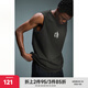 CHINISM  CH赤塵美式純棉背心男夏季潮流休閑寬松運動(dòng)無(wú)袖坎肩t恤高級感 黑色 XL