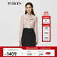 PORTS寶姿秋冬女裝新款假兩件時(shí)尚通勤連衣裙ALM9D065NPP066 粉紅色-1 S (4)