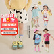 LUSON小O寶童裝寶寶短褲女寬松2025夏季新款女童滿(mǎn)印薄款五分褲子