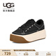 UGG春季新款女士時尚舒適輕便厚底系帶低幫EZ杜茨休閑鞋 1167499 BLK | 黑色 37