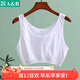 AB母親節內衣薄款中老年人女純棉白色胸罩背心全棉大碼老奶奶文胸 白色 2XL