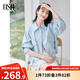 歐莎（OSA）【多色可選】白色工裝風(fēng)夾克外套女士2025年新款寬松秋季短款上衣 藍色 XL
