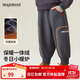 MQDMINI童裝男童加絨衛褲兒童褲子冬季運動(dòng)休閑百搭中小童長(cháng)褲?恐龍線(xiàn)跡