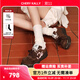 CHERY KALLY百搭休閑女鞋子厚底板鞋老錢風(fēng)德訓(xùn)鞋必備女鞋松糕鞋 巖熔咖 37