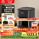 松下（Panasonic）雙核熱循環(huán)多功能全景可視家用全自動(dòng)無(wú)油5L大容量無(wú)需翻面 空氣炸鍋NF-KZ500-K