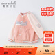 戴維貝拉（DAVE＆BELLA）寶寶搖粒絨外套秋季男童棒球服女童寶寶兒童 粉色 100 cm（建議身高90-100cm）