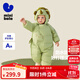 迷你巴拉巴拉【三防】巴拉羽絨連體衣嬰兒衣服寶寶萌趣爬服加厚2025新款 豆沙綠40016-恐龍綠 【防水防油污】 90 cm 【充絨量81.9g】