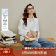 茵曼2025秋冬女裝新款簡(jiǎn)約通勤刺繡口袋純棉襯衫顯瘦寬松長(cháng)袖襯衣 珍珠白 L