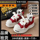 夏季厚底增高米奇大頭鞋帆布鞋女情侶休閑百搭低幫板鞋男女同款鞋 紅色【精品舒適升級版】 35 【標準尺碼收藏加購優(yōu)先發(fā)貨】