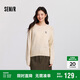 森馬（Semir）史努比系列毛衣女冬彩點(diǎn)含羊毛插肩袖繡花圓領(lǐng)套頭衫101724107025