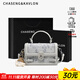 CHASENG&KAVLON輕奢刺繡小方包2025斜挎包包女生高級潮流單肩包送禮物女友 【灰色】精美禮袋禮盒+掛飾