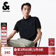 杰克·瓊斯（JACK&JONES）男士商務(wù)休閑通勤胸前刺繡百搭簡(jiǎn)約時(shí)尚polo衫上衣男裝225206068 E40黑色 M （175）