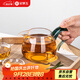 金鑲玉 玻璃公道杯分茶器配件加厚玻璃耐熱透明 高硼硅湖綠矮款公杯