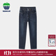 texwood蘋(píng)果牛仔褲男秋冬裝新款彈力休閑褲商務(wù)長(cháng)褲潮尚復古經(jīng)典褲子 深藍色 【新疆長(cháng)絨棉】 32 碼 腰圍85cm/2.55尺