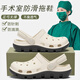 COSMICKISS手術(shù)室洞洞鞋男士夏季外穿厚底護士拖鞋EVA防滑涼鞋孕婦包頭女鞋 白色【足弓支撐-不累腳】 36-37