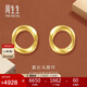 周生生黃金耳釘一對 GIN莫比烏斯環(huán) 5G足金耳飾女 93863E定價(jià)