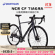 迪卡儂NCR Tiagra公路車(chē)自行車(chē)全碳纖維破風(fēng)專(zhuān)業(yè)競速賽車(chē)超輕 星際灰 L碼 適合身高：181cm-186cm