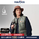nautica white sail白帆×CityBoy 路亞系列 寬松90白鴨絨輕薄羽絨背心馬甲JW4386 灰綠色3DE L