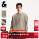 杰克·瓊斯（JACK&JONES）男裝25年秋冬季衛衣男加絨潮流法斗狗印花寬松長(cháng)袖圓領(lǐng)套頭打底衫 淺卡其E11 M （175）