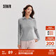 森馬森柔毛衫|毛衣女高領(lǐng)純色冬季2024新款緊身打底衫顯瘦小心機 中花灰00510 160/84A/M