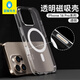 藍猩先生 適用蘋(píng)果16promax磁吸手機殼 iphone16promax保護套magsafe磁吸充電殼AI按鍵超薄防摔殼 透明