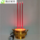 百圣牛電池插電兩用式電子香爐供佛蠟燭財神觀(guān)音仿真LED長(cháng)明燈家用 電池 插電+電池兩用款香爐