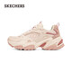 斯凱奇（Skechers）機甲鞋二代休閑運動(dòng)鞋女士老爹鞋緩震復古女鞋149916 PINK/PINK 38 尺碼偏大半碼，建議選小半碼