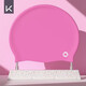 Keep兒童泳帽女童男童硅膠防水不勒頭女孩可愛(ài)純色專(zhuān)業(yè)游泳帽 玫紅色