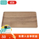 NITORI宜得利家居 長(cháng)方形木質(zhì)放茶杯盤(pán)子日式家用水果茶盤(pán)防滑托盤(pán) 深棕色(黑胡桃木、楊木)28*18