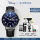 迪士尼（Disney）手表男青少年高中生學(xué)生初中防水中考考試專(zhuān)用男士表機械 皮帶-星空米奇黑
