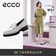 愛(ài)步（ECCO）樂(lè )福鞋女 經(jīng)典厚底百搭英倫風(fēng)皮鞋 摩登女鞋490013 石灰色36