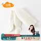 棉奇熊嬰兒連褲襪秋冬純棉加厚打底褲寶寶冬季保暖打底襪嬰幼兒長(cháng)筒襪子 白色-軟糯加絨- 1雙 1-3歲 L碼-適合身高90-102cm