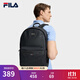 FILA 斐樂(lè )官方【風(fēng)行者】男士背包2025秋新款時(shí)尚休閑通勤雙肩包書(shū)包 正黑色-BK XS