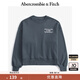 ABERCROMBIE & FITCH女裝24春秋款抓絨美式經(jīng)典LOGO圓領(lǐng)套頭衛衣KI152-4126 深灰色 M 165/96A