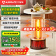 艾美特（AIRMATE）【新品圍爐煮茶】取暖器/小太陽(yáng)/電暖器家用客廳多功能鳥(niǎo)籠烤火爐3D壁爐遠紅外暖腳電暖氣HRA10-K7
