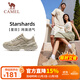 駱駝（CAMEL）復(fù)古老爹厚底增高網(wǎng)面女休閑運(yùn)動(dòng)鞋 X24B09L7031 黏土色 35
