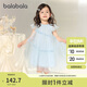 巴拉巴拉女童裙子兒童連衣裙2025夏裝中大童公主洋氣網(wǎng)紗裙子208225111028