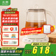 北鼎（Buydeem）養生壺K118 全自動(dòng)溫泡銀耳壺 全玻璃恒溫家用養生花茶壺1.5L升煮茶器壺耐煮食材專(zhuān)用壺簡(jiǎn)約實(shí)用款 K118 本白色 | 1.5L
