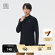 KOLON SPORT【預售】/可隆戶(hù)外吸濕速干T恤 男子S-FUNCTIONAL半拉鏈長(cháng)袖內搭 LHZT5AN023-BK 黑色 XL 180/100A