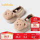巴拉巴拉地板襪防滑點(diǎn)膠冬季加厚加絨嬰幼兒保暖襪子學(xué)步不滑208424172204