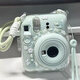 君禾雅mini12透明外殼instax水晶立得硬殼相機保護殼子煉條 MINI12透明殼+奶綠白短繩+貼紙