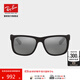 雷朋（RayBan）雷朋太陽(yáng)鏡男女款方形前衛墨鏡潮流彩膜反光鏡面0RB4165F可定制 622/6G黑色鏡框灰色反光鏡片 尺寸58