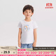 迪卡儂寶寶短袖T恤純棉男童女童兒童嬰兒上衣純色童裝-5213814