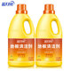 藍月亮 地板清潔劑瓶裝套裝2kg*2瓶 檸檬香瓷磚復合木地板強力去污
