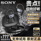 SONY AXSM藍牙耳機無(wú)線(xiàn)新款開(kāi)放式掛耳式不入耳跑步運動(dòng)防水降噪高音質(zhì) 曜石黑【藍牙6.0】