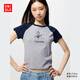 優(yōu)衣庫女裝UT Disney印花短袖T恤迪士尼辣妹風(fēng)480834 03 灰色 L /160/88A