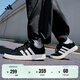 adidas「面包鞋」GRAND COURT BASE 00s休閑低幫板鞋男女阿迪達斯   黑色/白色/樹(shù)脂黃(推薦女生選小半碼)   38