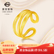 菜百首飾 黃金戒指 足金簡(jiǎn)約幾何設計感鏤空活圈戒指 計價(jià) HJ 黃金戒指 約5.72g