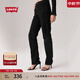 Levi's李維斯女士724高腰修身直筒美式簡(jiǎn)約復古cleanfit牛仔褲 黑色 26 (28)